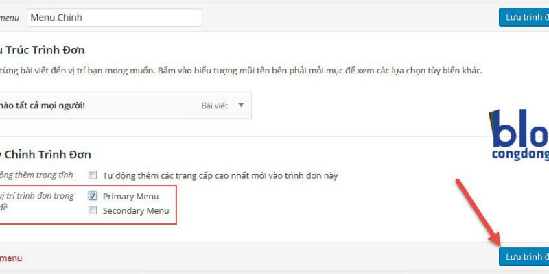 Bài 11: Hướng dẫn cách quản lý Menu trong WordPress