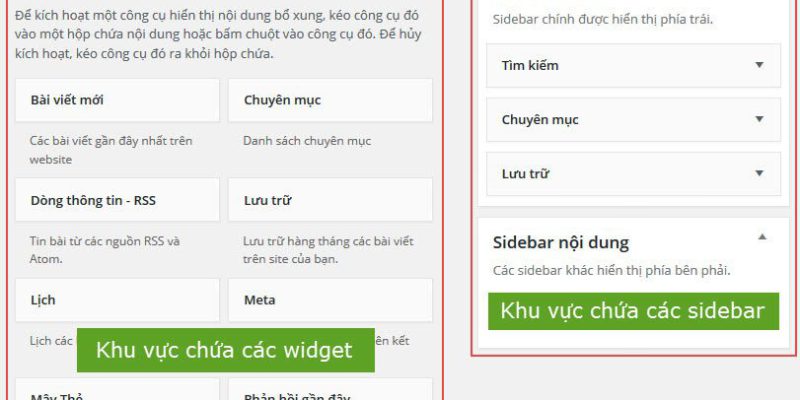 Bài 12: Hướng dẫn cách sử dụng Widget (Sidebar) trong WordPress