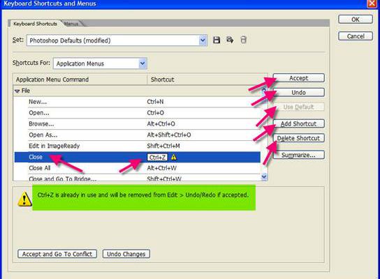 Bài 15 : Actions các phím tắt