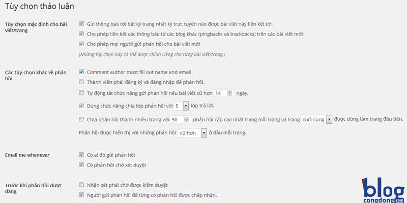 Bài 7: Quản Lý Và Thiết Lập Bình Luận (Comment) Trong WordPress
