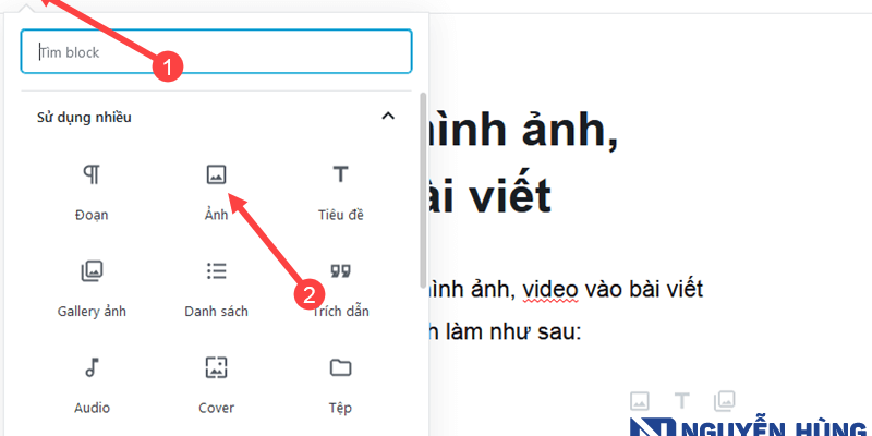 Bài 8: Cách chèn hình ảnh, video vào bài viết trong WordPress