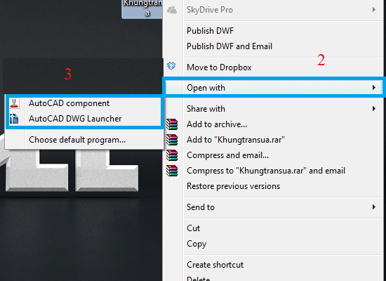 Không mở được file dwg với phần mềm autocad