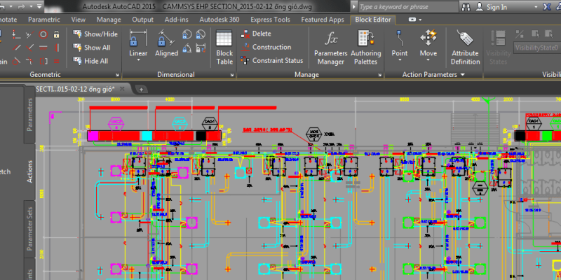Mở bản vẽ dạng block editor với Autocad Designer Center