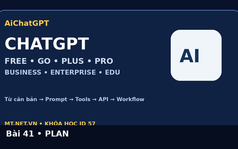 AiChatGPT ChatGPT từ căn bản đến nâng cao bài số 41 : Kết nối ứng dụng và dữ liệu bên ngoài
