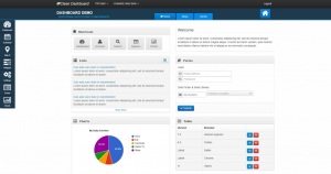 Template Admin : Bootstrap-Clean-Dashboard-Theme-master ( Menu top)