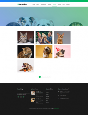 Template htmlt shop chó mèo Pet sitting