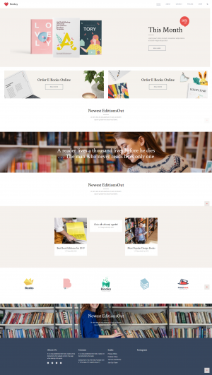 Template Wordpress Bán sách , bìa sách đẹp 001