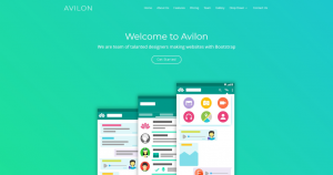 Landing Page Hiệu ứng khá đẹp cho giới thiệu sản phẩm dịch vụ Avilon Master
