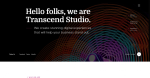 Template Landing page giới thiệu cool menu phải