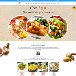 Mẫu webs ẩm thực 3 ( ATH003)