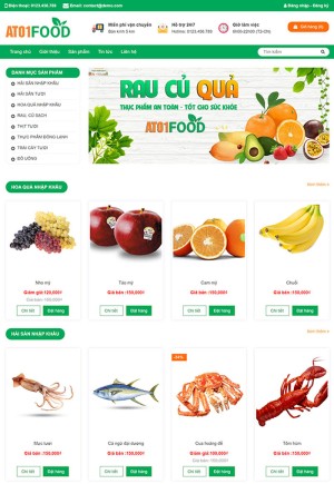 Mẫu webs ẩm thực 9 ( ATH009)