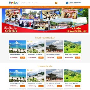 Mẫu webs Du Lịch ( TDL001)-TA 5