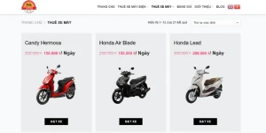 Mẫu webs Xe máy - Xe máy điện ( XMD001 )-TA 9