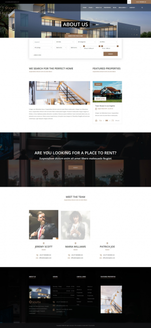 Template HTML Bất động sản south-master